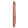 Real Rock Double Gode Straight Slim 30.5 x 3.5cm Marron